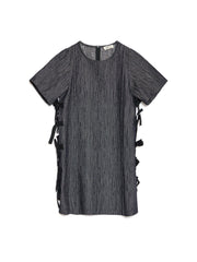 Horseback Bow Mini Dress