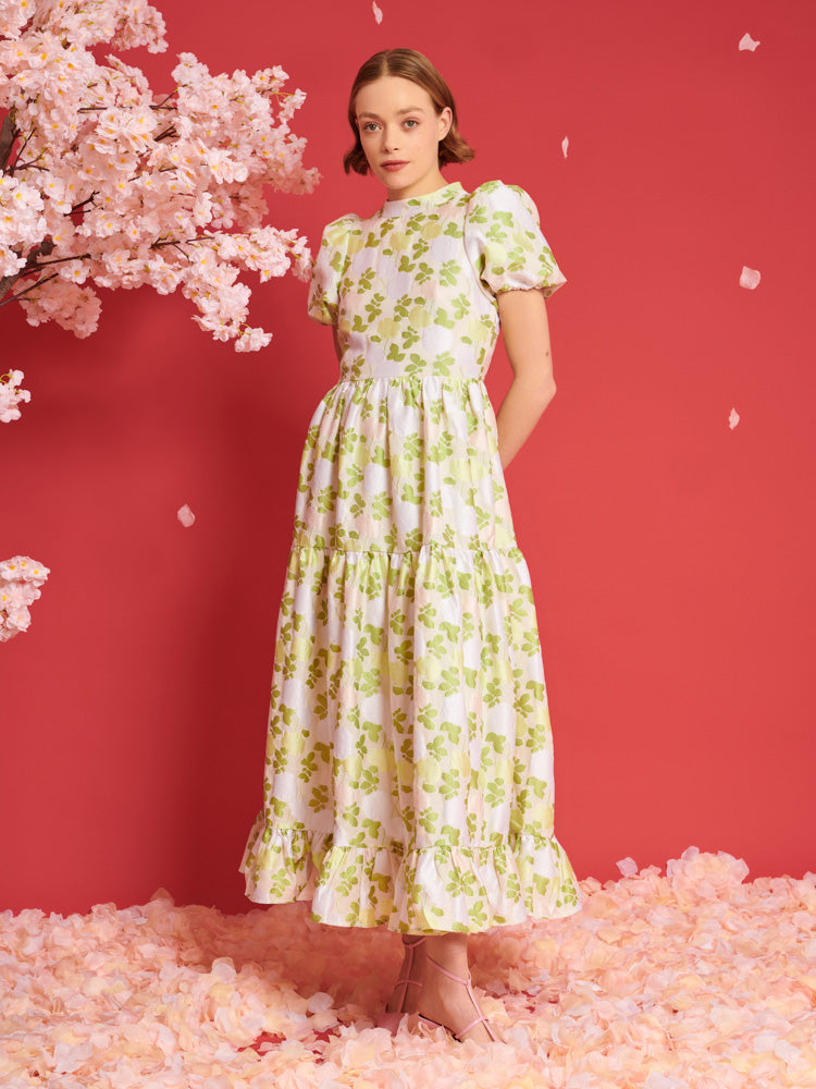 Picnic Jacquard Maxi Dress